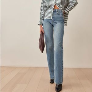 Reformation Wilder Wide Leg High Rise Jeans